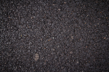 close up of new asphalt road texture