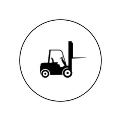 forklift vector icon, logo
