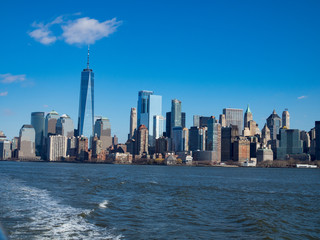 Fototapeta na wymiar Landscape at New York City Manhattan ニューヨーク マンハッタン