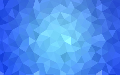 Fototapeta na wymiar Light BLUE vector polygon abstract background.