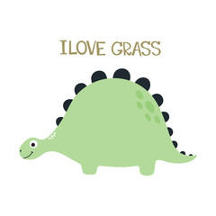 Cute dino illustration