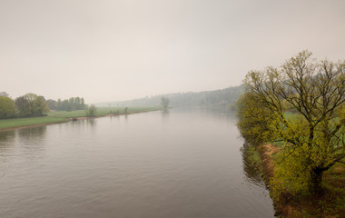 The Elbe river near Dresden, Germany