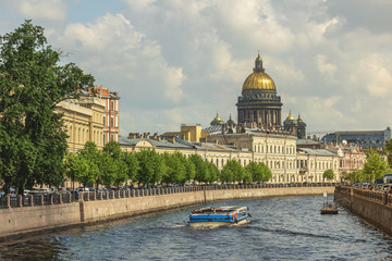 Saint Petersburg city skyline at Saint Isaac Cathedral, Saint Petersburg, Russia