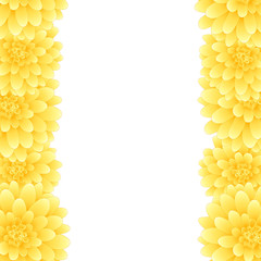 Yellow Dahlia Border Style 2