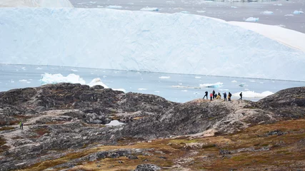 Abwaschbare Fototapete Arktis Wandern in Grönland