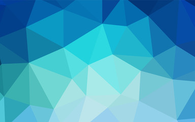 Obraz premium Light Blue, Green vector gradient triangles pattern.