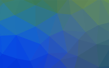 Fototapeta premium Light Blue, Green vector low poly cover.