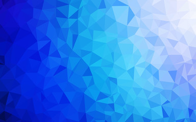Light BLUE vector abstract polygonal background.