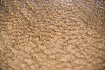 Sand background texture under water