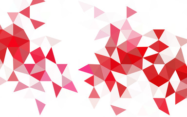 Obraz premium Dark Blue, Red vector abstract polygonal pattern.