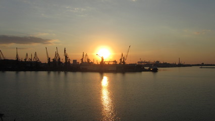 Fototapeta na wymiar Seaport of Odessa