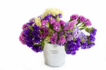 Decorative bouquet of wild fresh flowers