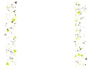 Blast Glass Shatter Memphis Vector Frame. Triangle Fragmentation Particles Explosion Border Design. Breakage Fast Moving Fragments Exploding Glass Frame. Shattered Fragments Burst Explosive Background