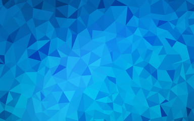 Light BLUE vector abstract polygonal template.