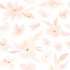 Flower seamless pattern.