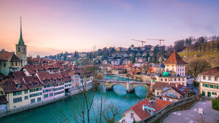 Fototapeta na wymiar Old Town of Bern, capital of Switzerland