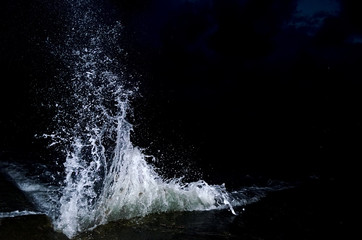 Splashing wave on the Black sea.
