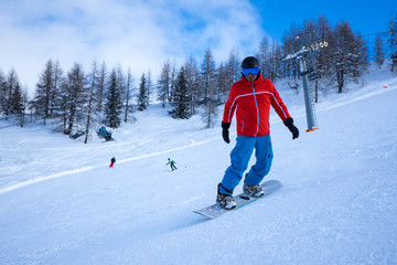 snowboarding