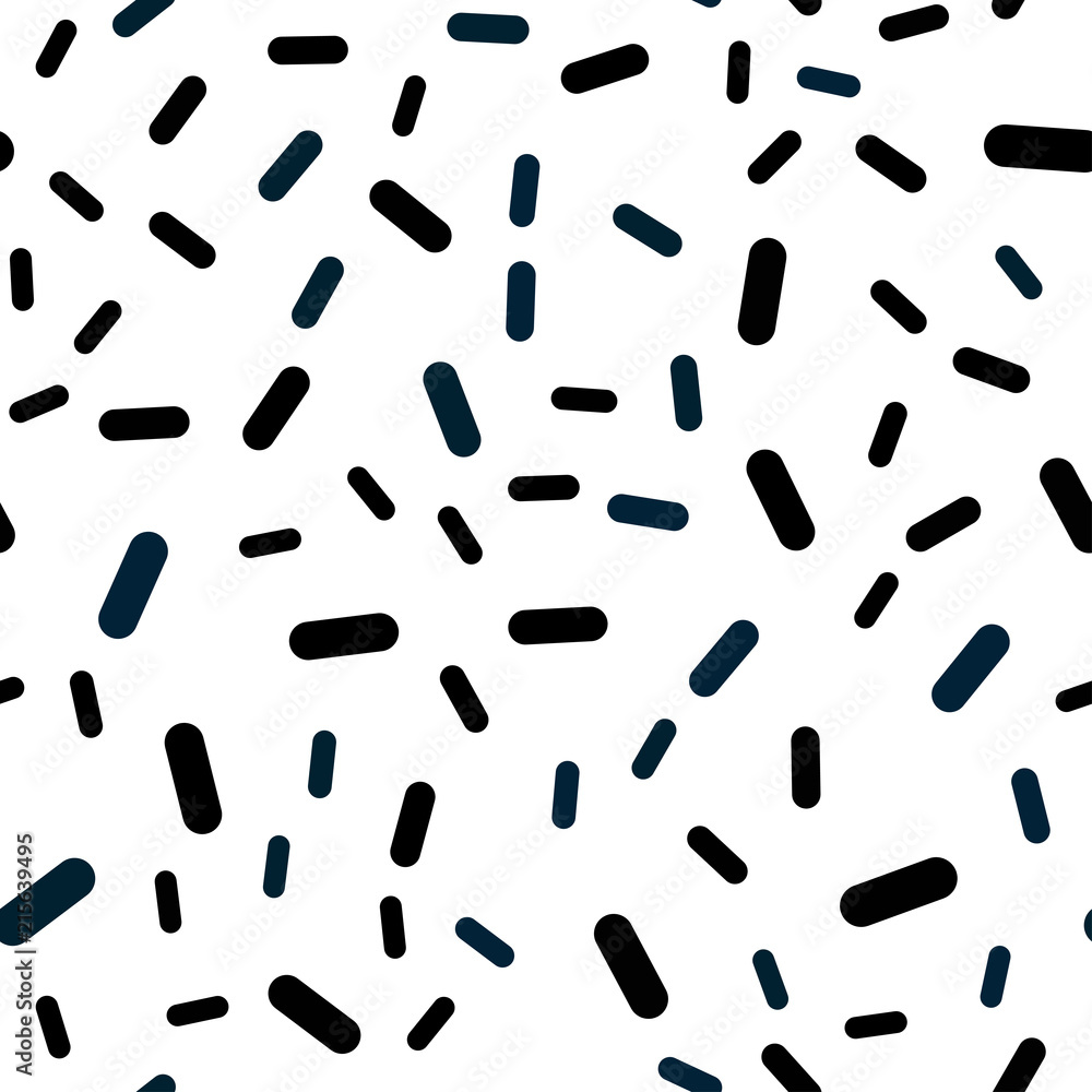 Poster dark blue vector seamless pattern with sharp lines.