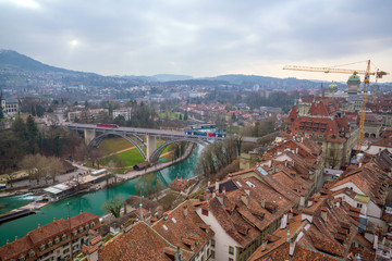 Fototapeta na wymiar Old Town of Bern, capital of Switzerland