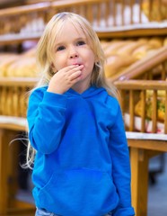 Little Girl in a Supermarket