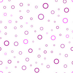 Light Pink vector seamless backdrop with dots.