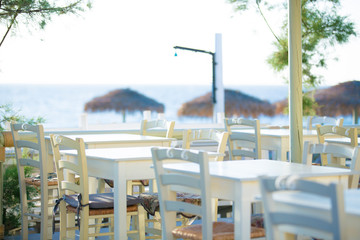 Restaurant at sea shore