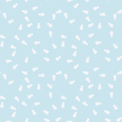 Military camouflage seamless pattern in light blue and different shades of grey or beige colors