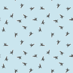 Fototapeta na wymiar Military camouflage seamless pattern in light blue and different shades of grey or beige colors