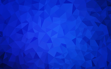 Fototapeta premium Dark BLUE vector abstract mosaic pattern.