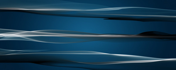 Fantastic elegant wave panorama background design illustration