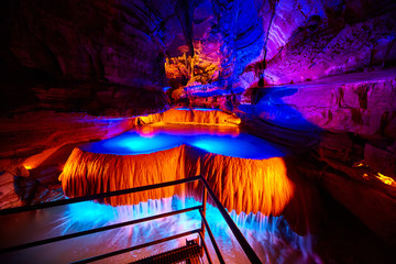 Caverns Cave Waterfall Exploration Squire Boone Indiana