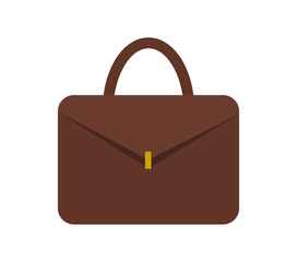 Leather Briefcase for Documents with Gold Clasp