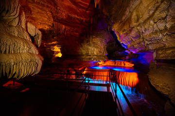 Caverns Cave Waterfall Exploration Squire Boone Indiana