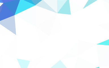 Light Blue, Yellow vector abstract mosaic background.