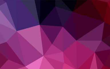 Obraz premium Dark Pink vector abstract mosaic backdrop.