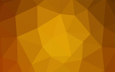 Light Orange vector abstract mosaic background.