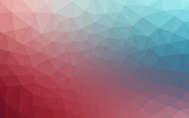 Fototapeta premium Light Blue, Red vector polygon abstract backdrop.