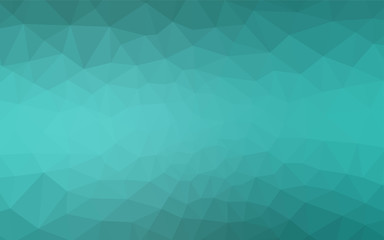 Light Green vector polygon abstract backdrop.