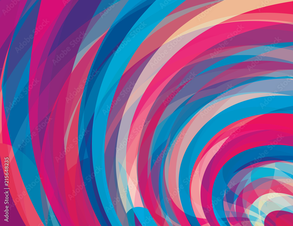 Aufkleber Artistic background with swirl. Vector pattern. CMYK colors