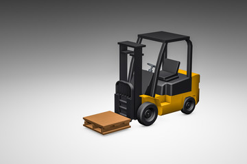 3d modeling, forklift
