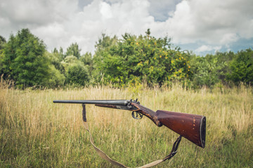 hunter's gun close up