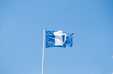 Fototapeta premium Flag with mug of beer