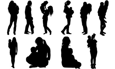184 133 Baby Silhouette Wall Murals Canvas Prints Stickers Wallsheaven