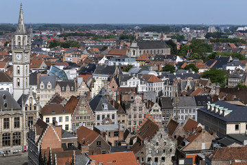Naklejka na ściany i meble City of Ghent - Belgium