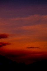 Obraz premium Sunset over Snow covered Mountains in Austria