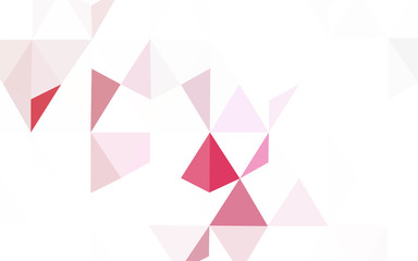Light Pink, Yellow vector gradient triangles texture.