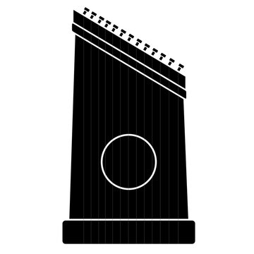 Isolated harp musical instrument icon