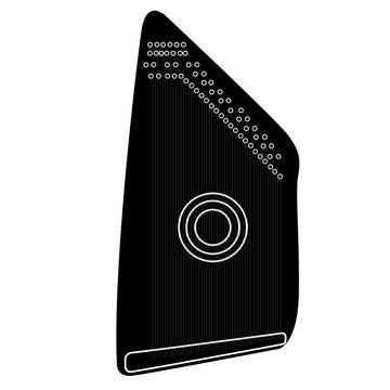 Isolated harp musical instrument icon