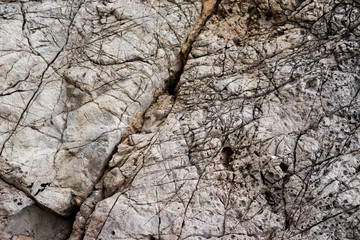 Structure of rockface